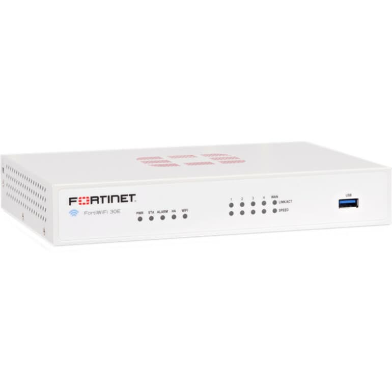 Fortinet FortiWiFi-30E-3G4G-NAM UTM security appliance with 3G/4G backup for branch offices