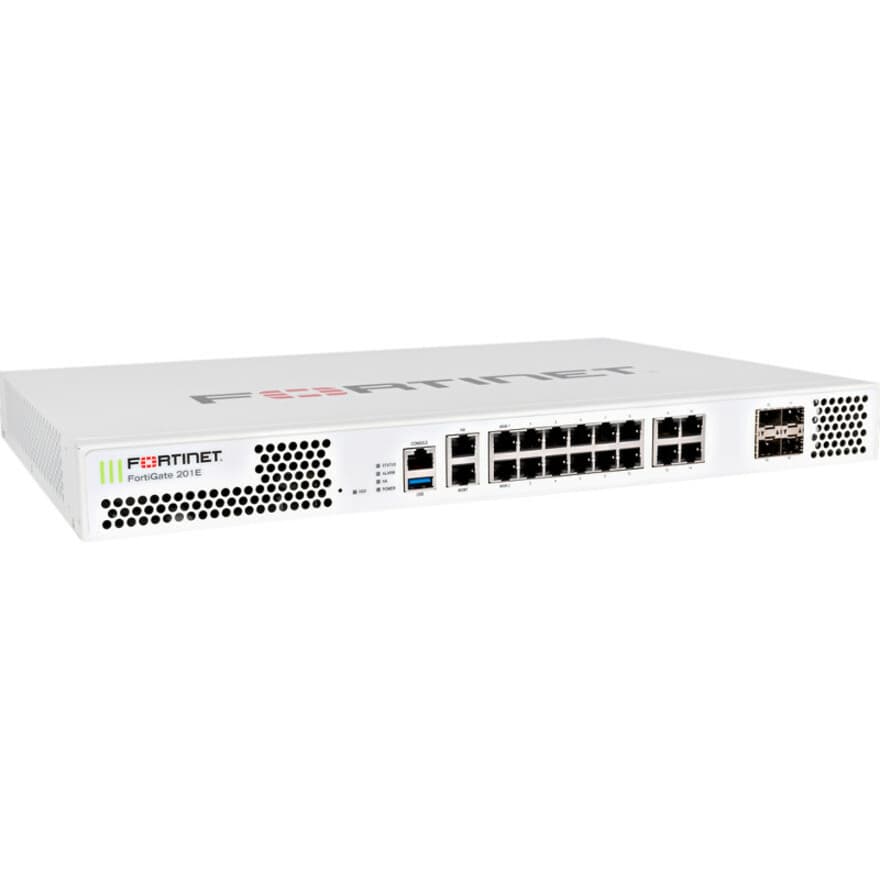 Fortinet FG-201E-LENC dedicated firewall appliance for enterprise edge security