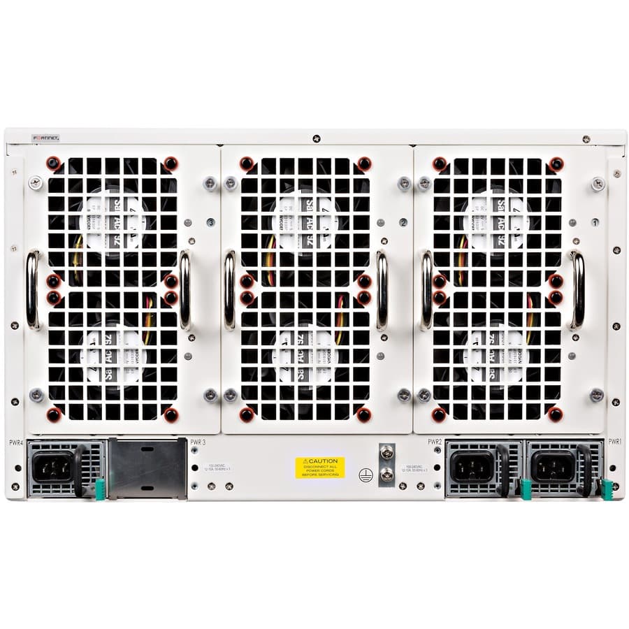 Fortinet FortiGate 7040E 9 DC modular 6U firewall chassis with redundant DC power