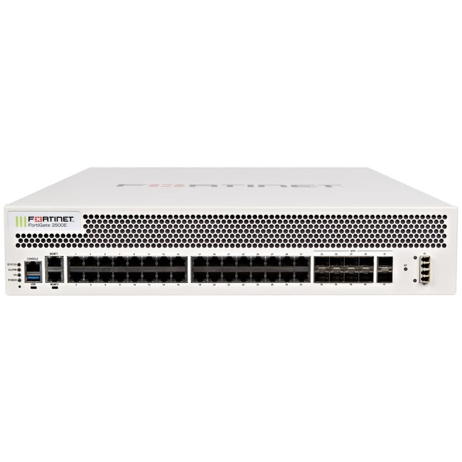 Fortinet FortiGate 2500E EP 3YR enterprise firewall appliance with 3-year support and protection bundle