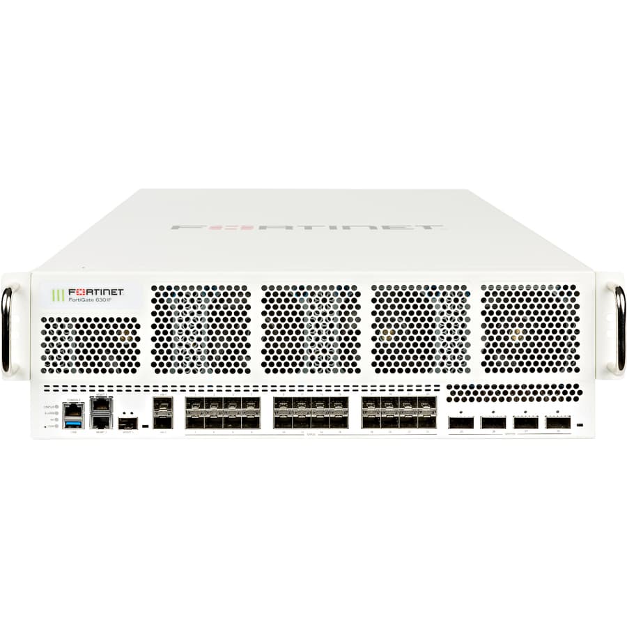 Fortinet FortiGate 6301F-DC firewall bundle with 3-year FortiCare Premium and FortiGuard Enterprise