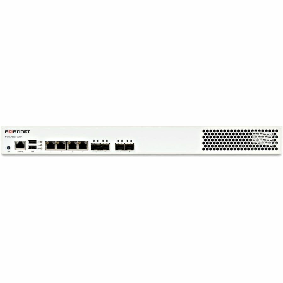 Fortinet FortiADC 220F hardware bundle with 1-year FortiCare Premium and FortiADC Network Security