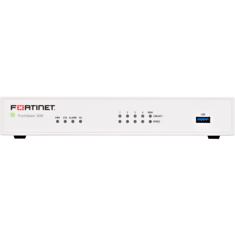 Fortinet FortiGate 30E 5-port Gigabit Ethernet desktop firewall