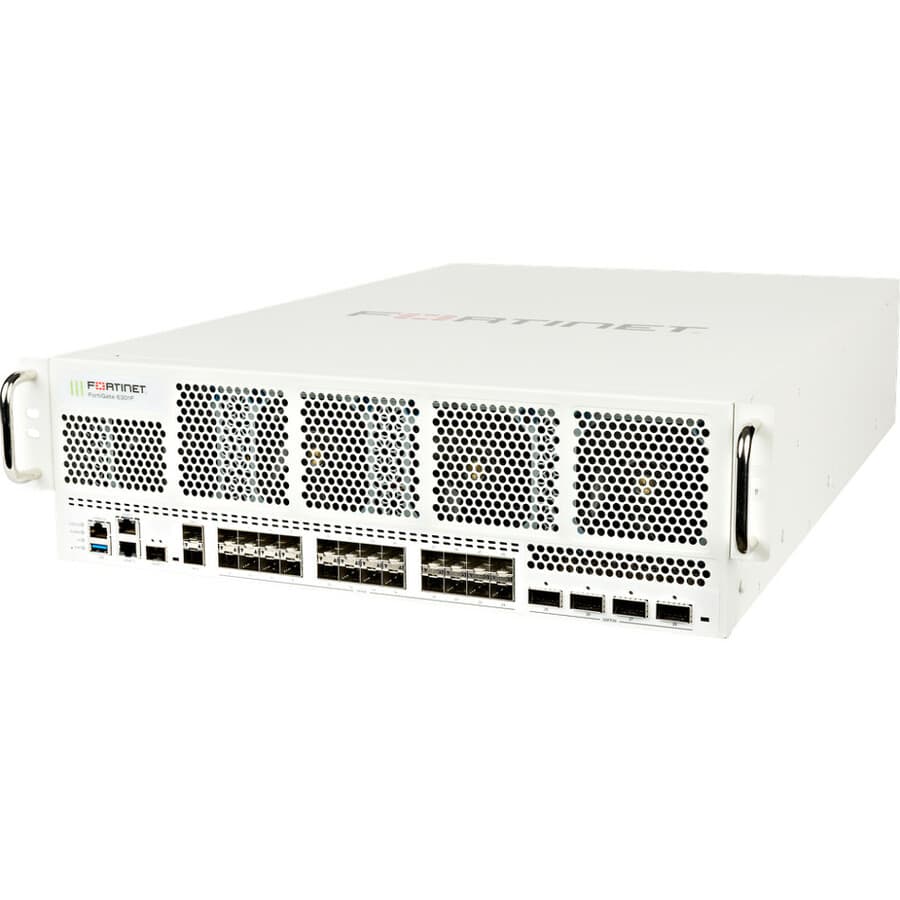 Fortinet FortiGate 6301F firewall with 4 x 40/100GE QSFP28 slots and 24 x 1/10/25GE SFP28 slots
