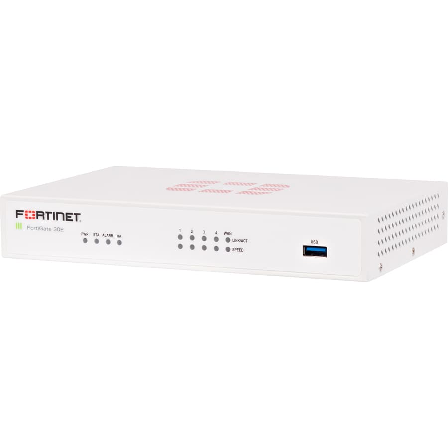 Fortinet FortiGate-30E-3G4G-NAM UTM bundle with 3G/4G backup and 1-year CSPP support