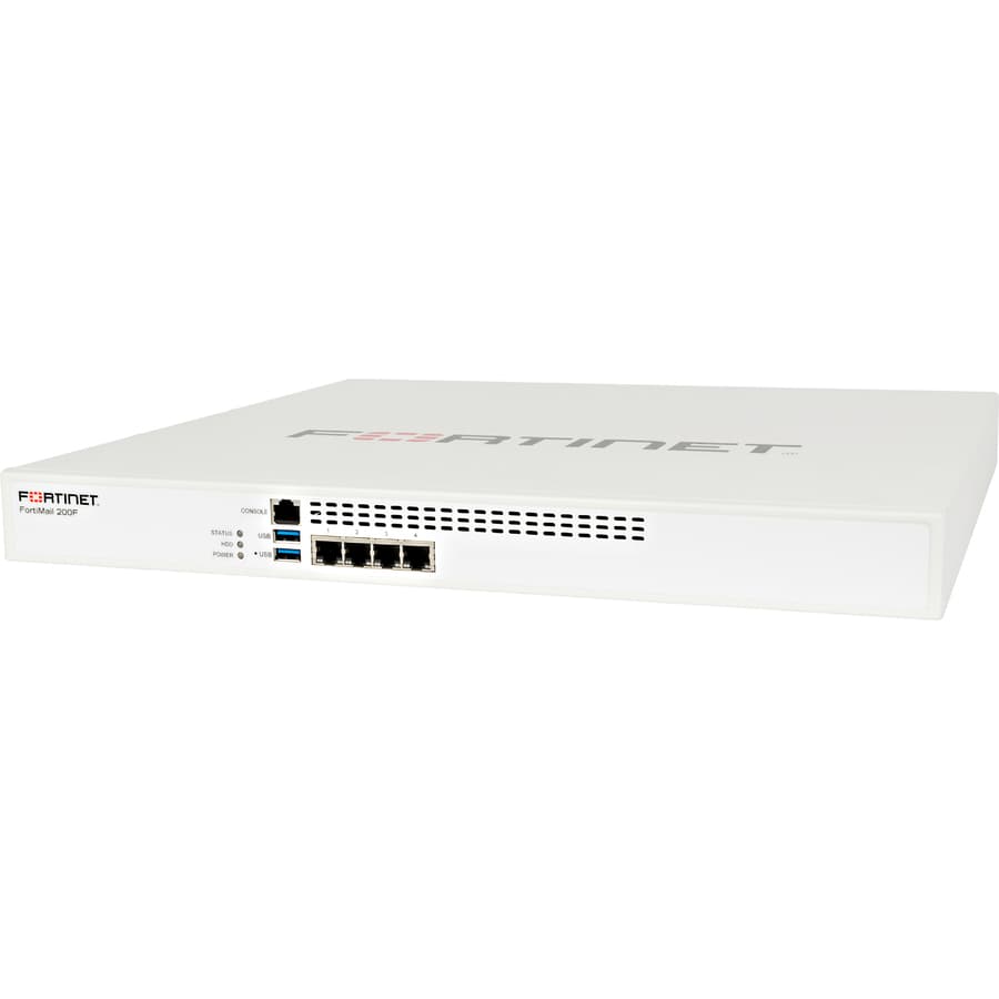 Fortinet FortiMail-200F hardware bundle with 3 years FortiCare Premium and FortiGuard Enterprise