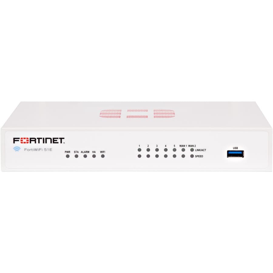 Fortinet FortiWiFi 51E 3-year FortiCare Premium UTP bundle for branch firewall security