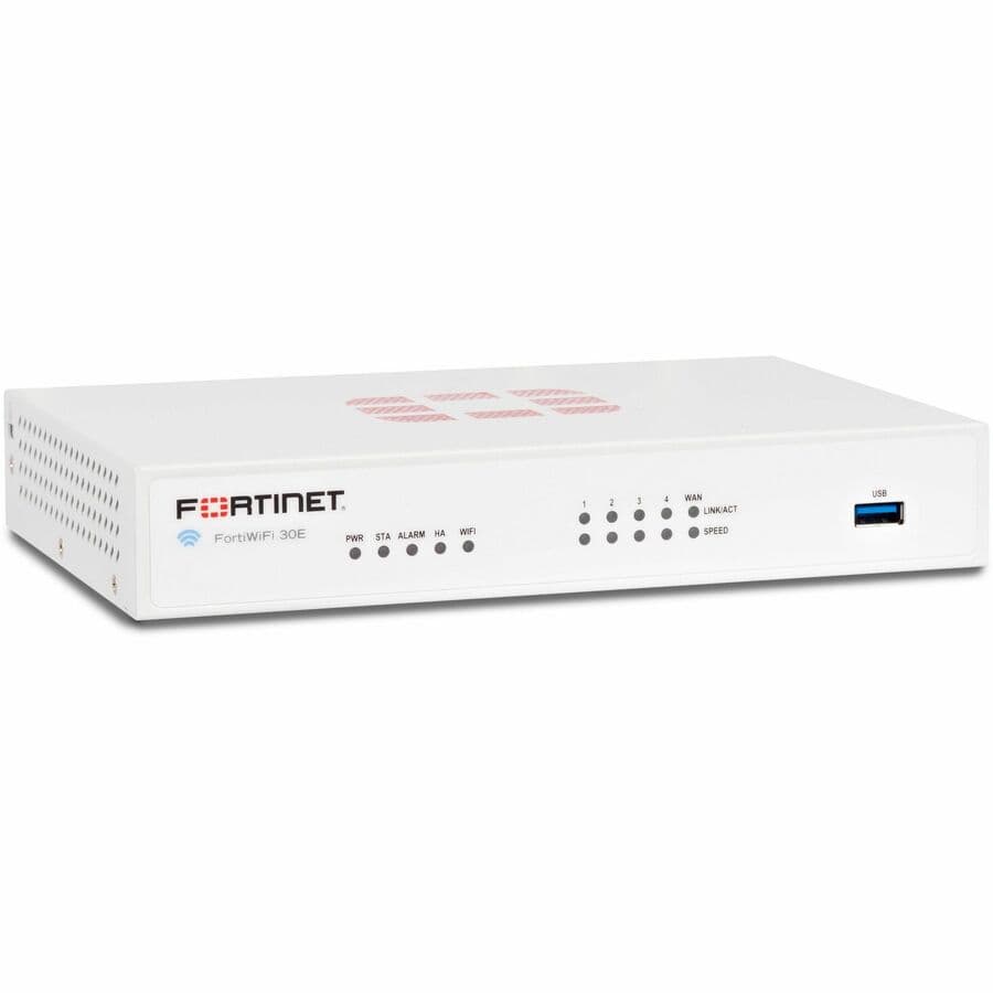 Fortinet FortiWiFi-30E Plus desktop UTM firewall bundle with 1-year CSPP support