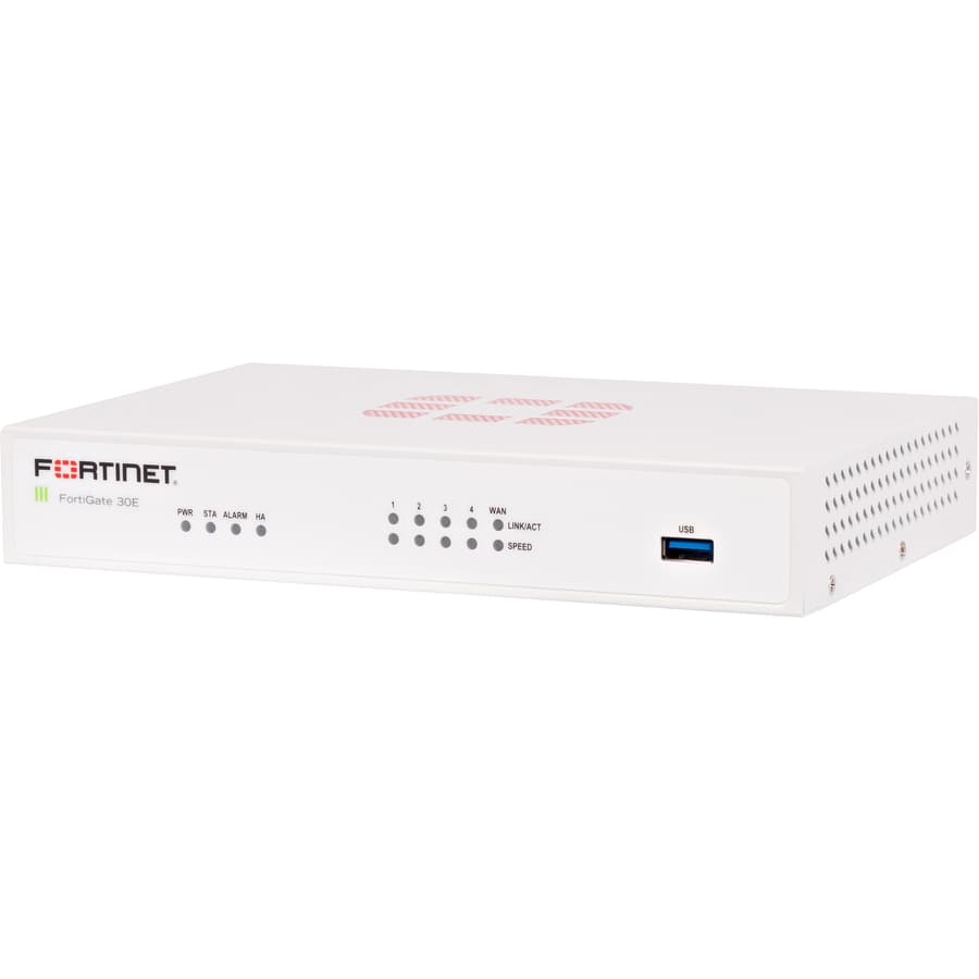 Fortinet FortiGate 30E 5-port Gigabit Ethernet desktop firewall