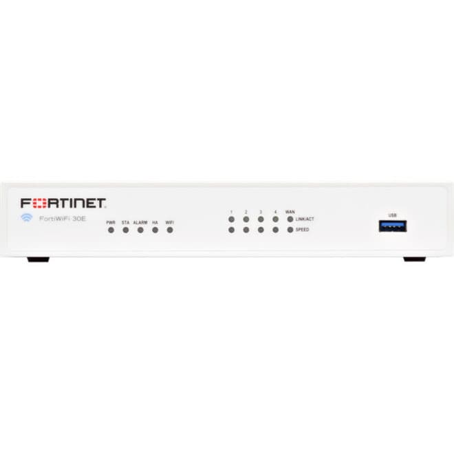 Fortinet FortiWiFi-30E-3G4G-NAM Plus 3-year CSPP enterprise bundle for branch connectivity
