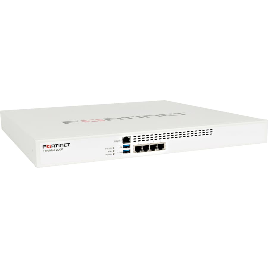 Fortinet FortiMail 200F Bundle 3YR email security appliance with support and threat intelligence