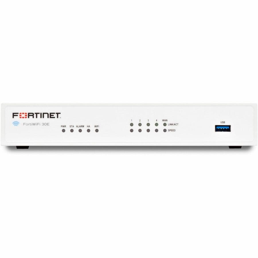 Fortinet FortiWiFi-30E Plus desktop UTM firewall bundle with 1-year CSPP support