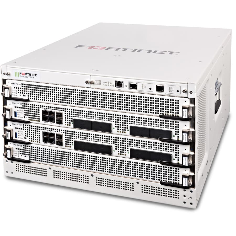 Fortinet FortiGate 7040E 8 DC EP 3YR firewall bundle with hardware and 3-year support