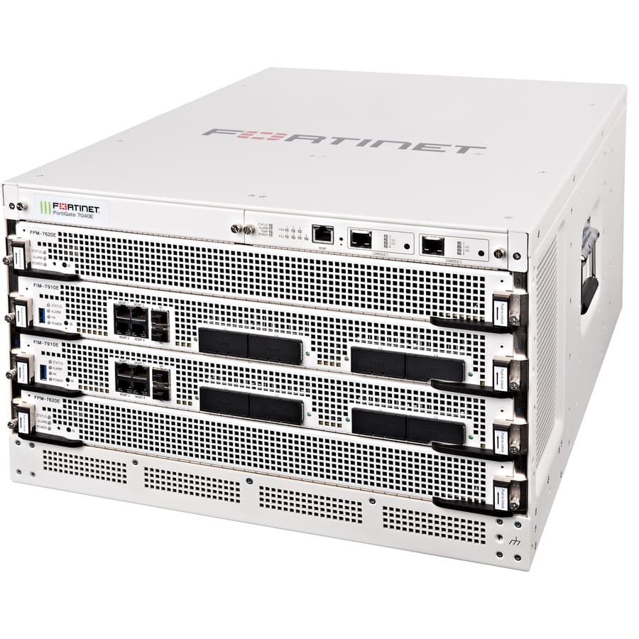 Fortinet FortiGate 7040E-9-DC firewall hardware bundle with 5-year FortiCare Premium and FortiGuard Enterprise