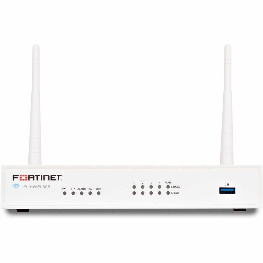 Fortinet FortiWiFi-30E Plus desktop UTM firewall bundle with 1-year CSPP support