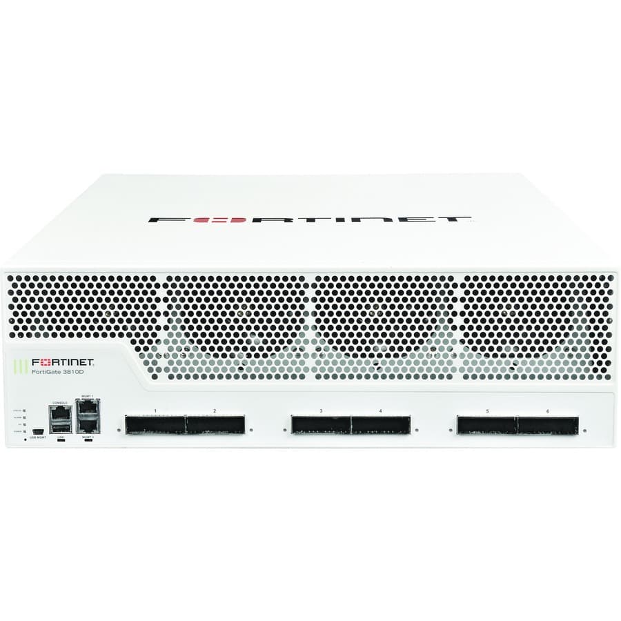 Fortinet FortiGate-3810D FG-3810D-DC 100 GbE Firewall | 3U Enterprise