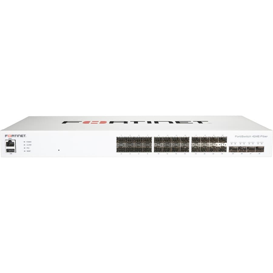 FortiSwitch 424E Fiber Fortinet FS-424E-FIBER 24-Port SFP | Enterprise