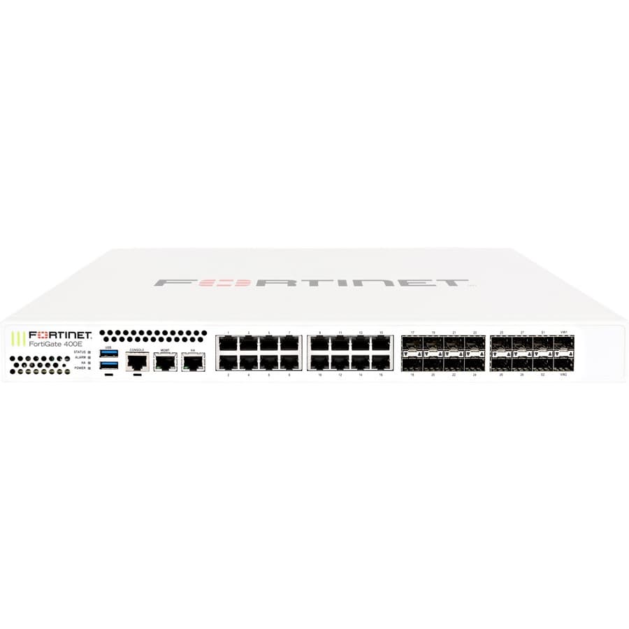 Fortinet FortiGate 400E Bypass LENC 32x GE RJ45 | Enterprise Firewall