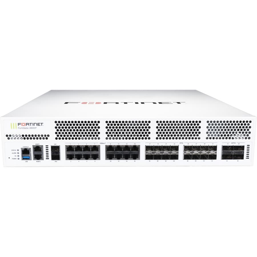 FortiGate 2601F DC Fortinet Firewall | 100GE QSFP28, 25GE