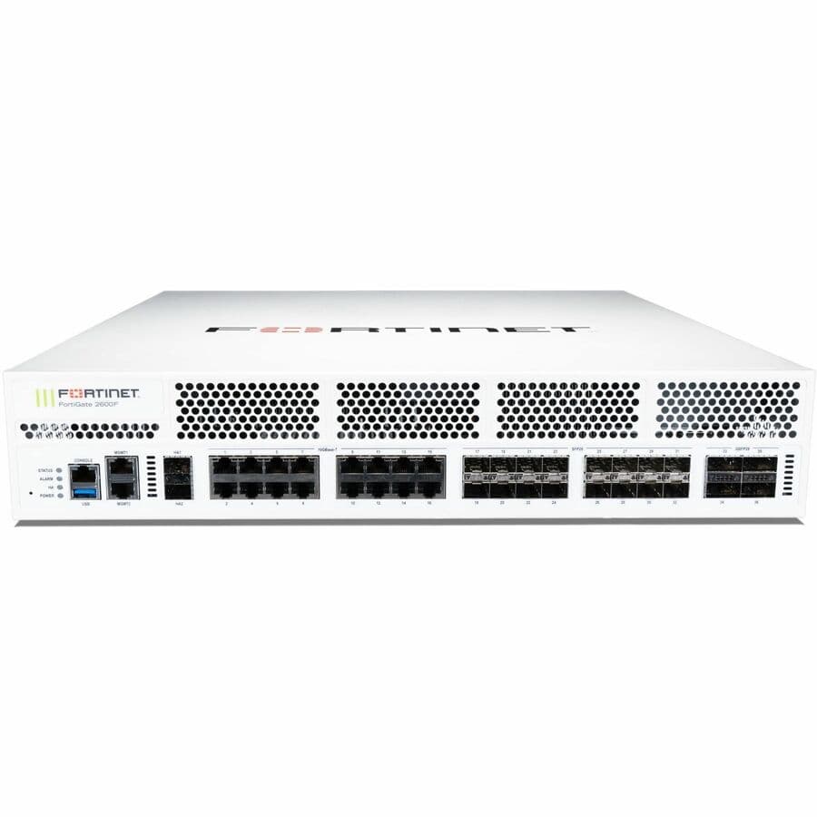 FortiGate 2600F DC EP 3YR Fortinet | Enterprise Firewall, DC, 3-Year