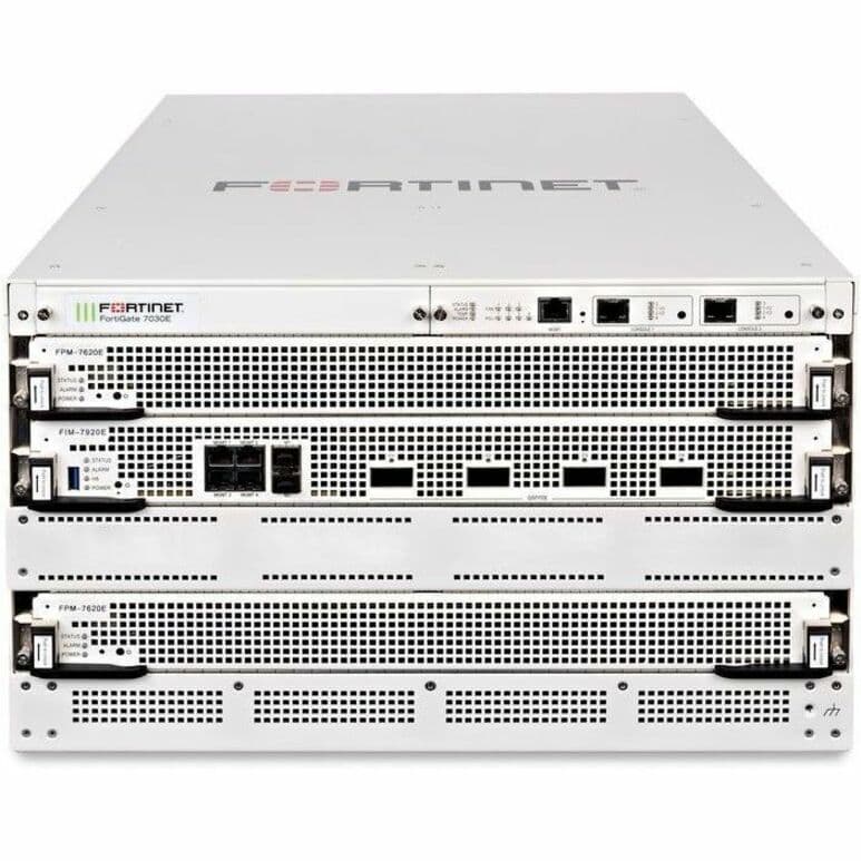 FortiGate 7030E QSFP28 Fortinet Firewall Bundle | Enterprise UTM, Rack Mount