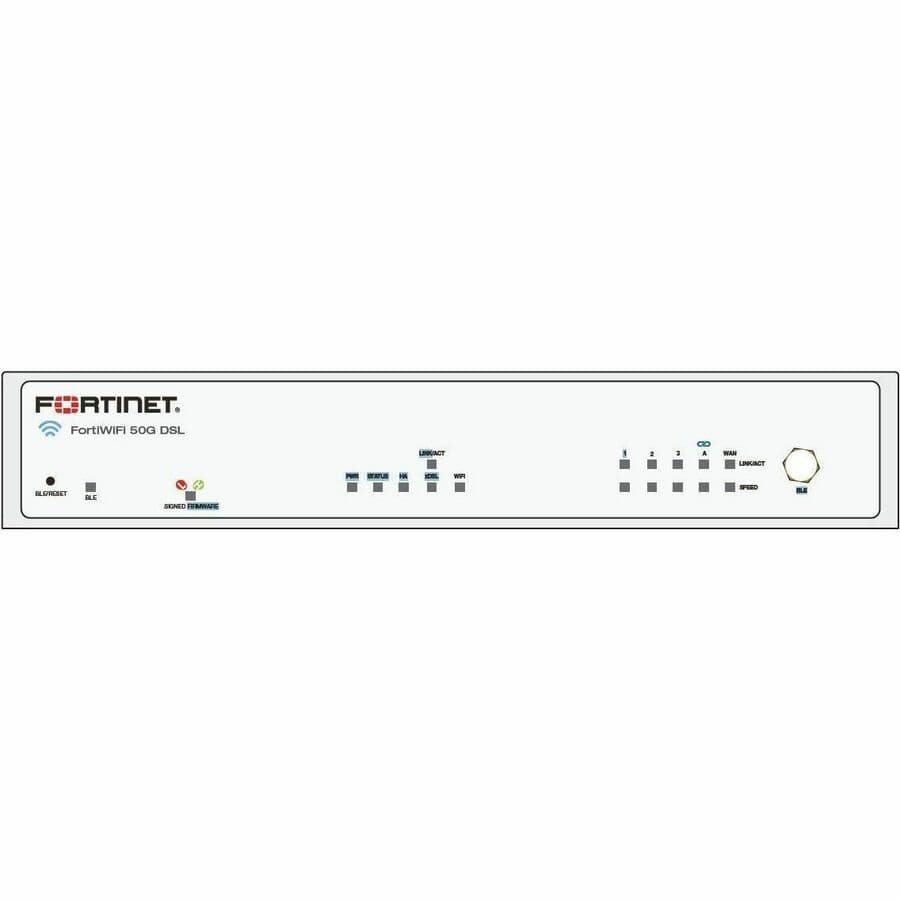 Fortinet FortiWiFi-50G-DSL HW Plus 1YR FortiCare | UTM, SMB, Security