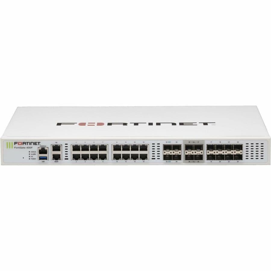 Fortinet Mid & High End Appliances Fortigate-400f-Dc Hw Plus 1yr Forticare Premium and Fortiguard En