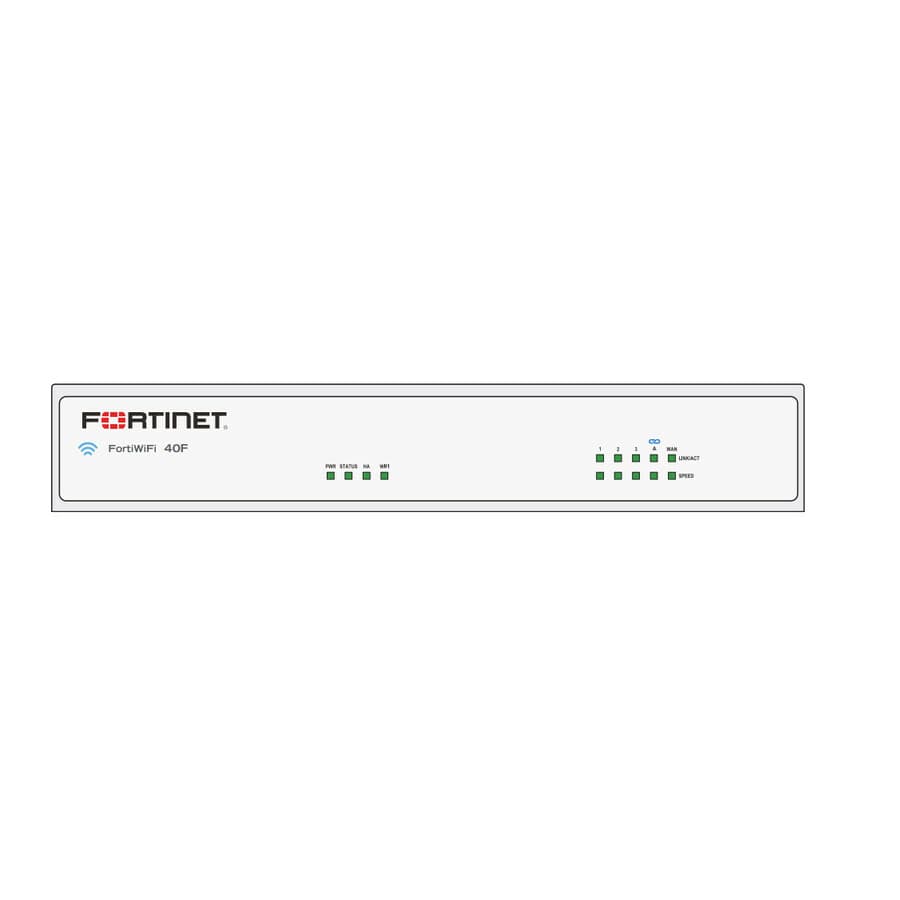 Fortinet FortiGate 40F firewall bundle with threat protection and 1-year FortiCare Premium