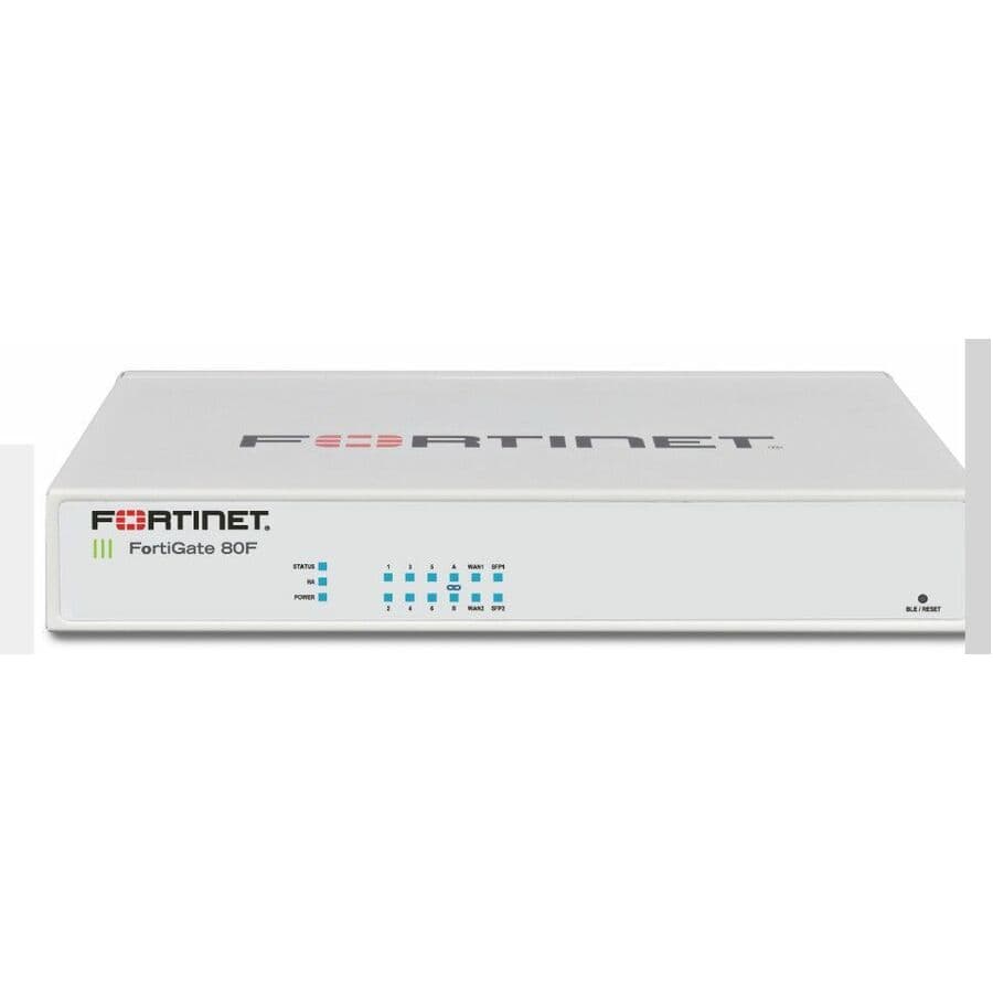 Fortinet FWF-80F-2R-3G4G-DSL-E branch firewall appliance with 3G, 4G, and DSL support