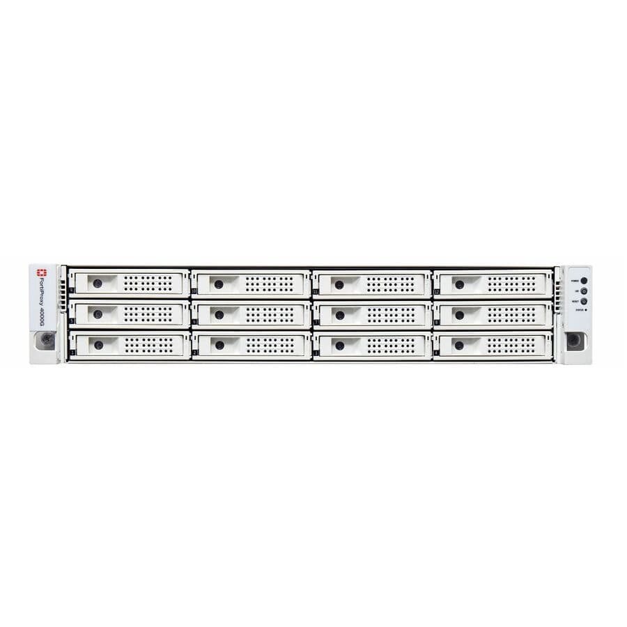 Fortinet FortiProxy 4000G proxy appliance with RJ45, bypass, SFP, and SFP+ ports