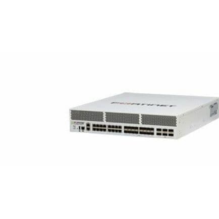 Fortinet FortiGate 3000F DC enterprise firewall with 100GE, SFP+/SFP28, and 10GBase-T ports