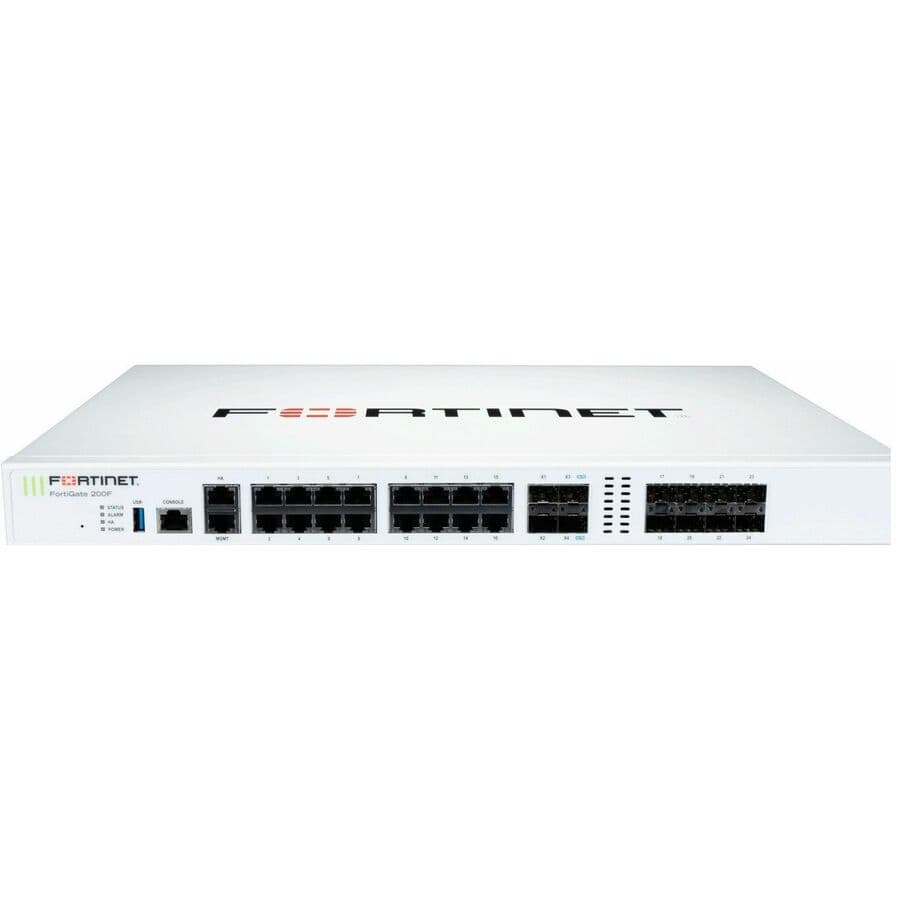Fortinet FortiGate 200F hardware bundle with FortiCare Premium and FortiGuard Enterprise