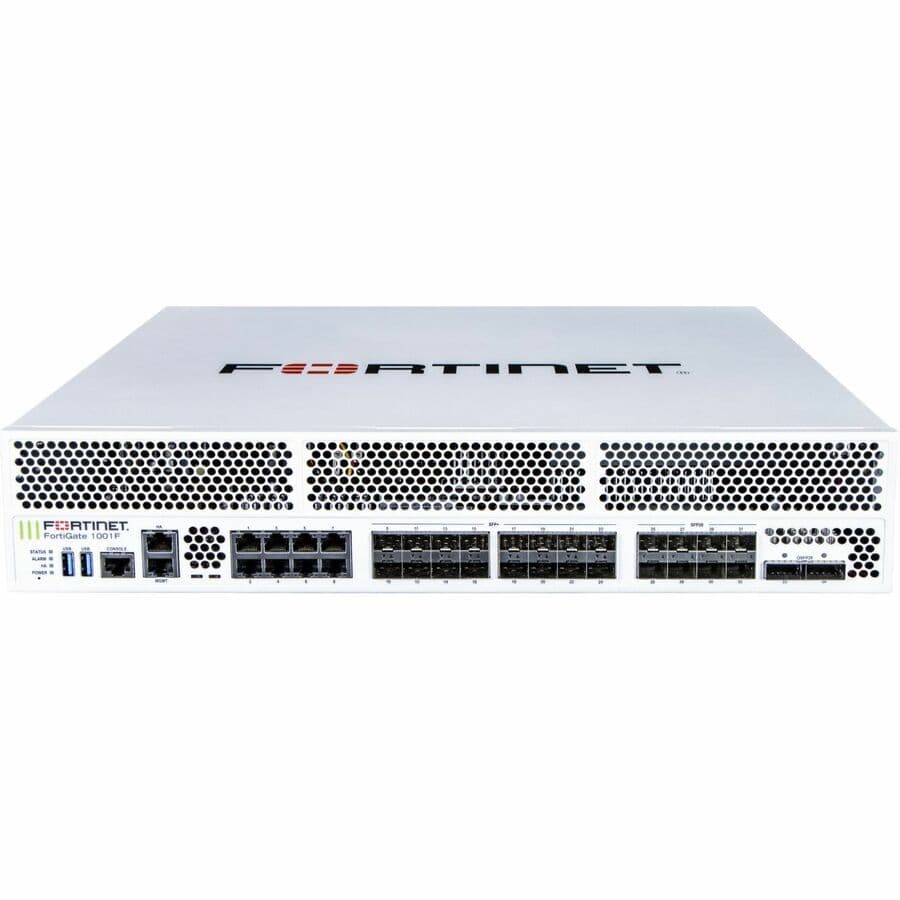 Fortinet FortiGate 1001F EP 1YR enterprise firewall appliance with bundled support and security services