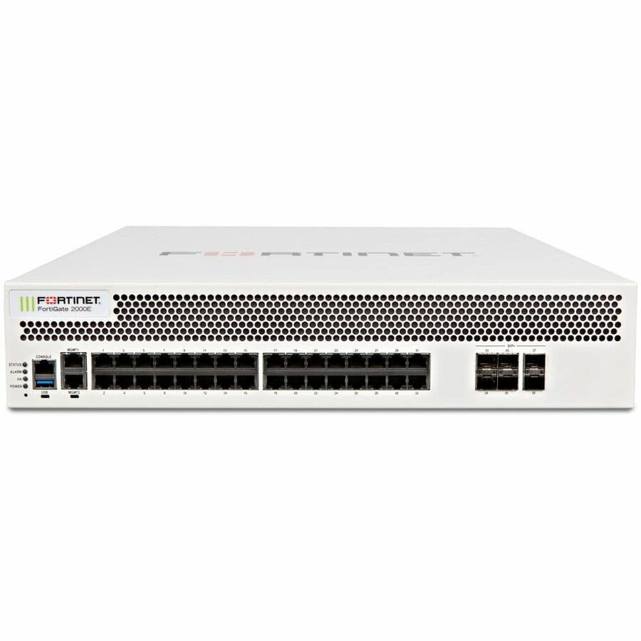 Fortinet FortiGate-2000E hardware bundle with 3-year hardware support and FortiCare