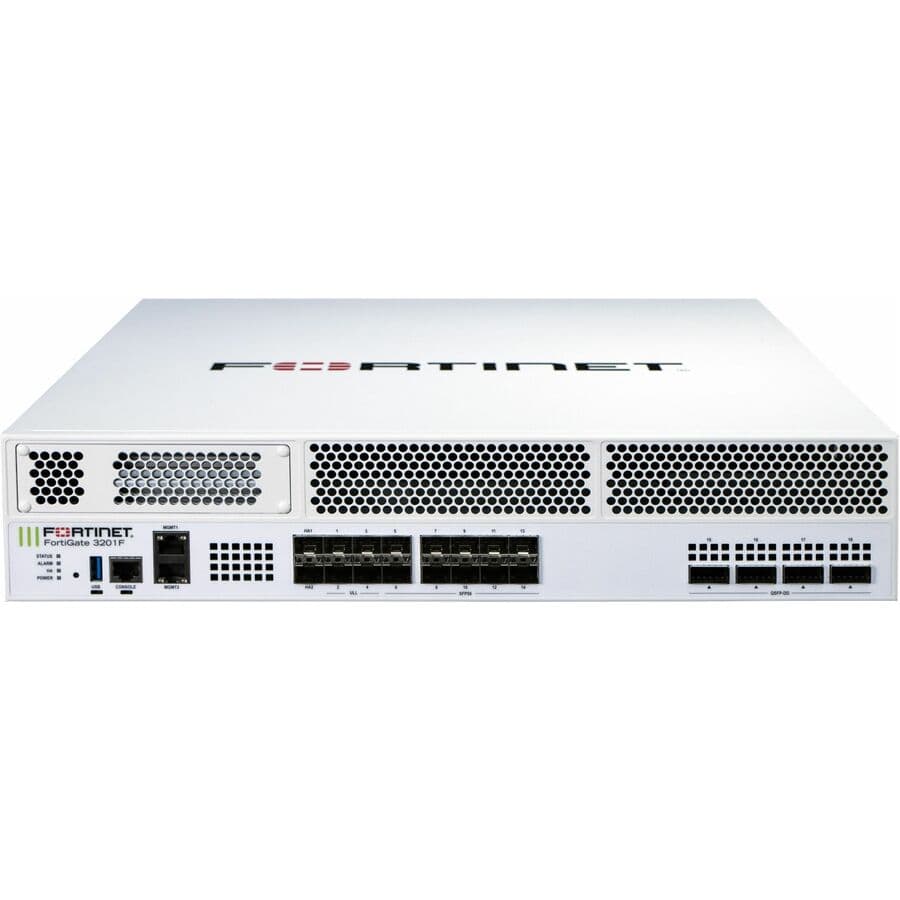 Fortinet FortiGate 3201F EP 1YR enterprise firewall bundle with FortiCare Premium and FortiGuard protection