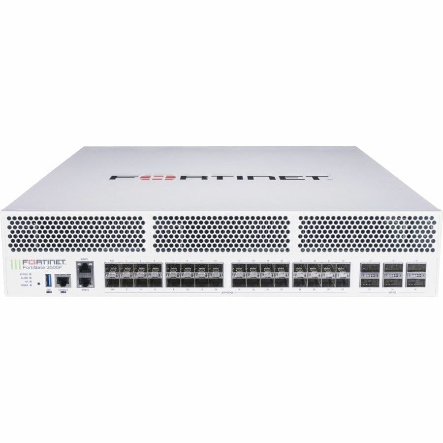 Fortinet FortiGate 3500F 1U rack firewall bundle with 5 Year FortiCare Premium and FortiGuard Enterprise