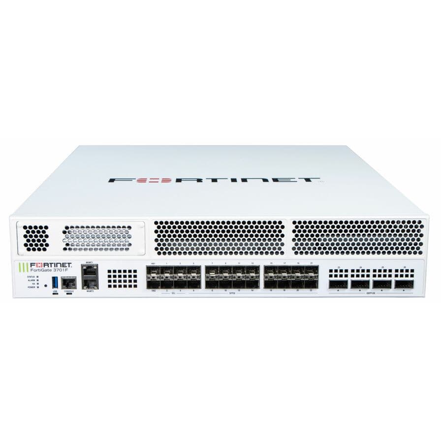 Fortinet FortiGate 3701F firewall bundle with 1 year FortiCare Premium and FortiGuard Enterprise Protection