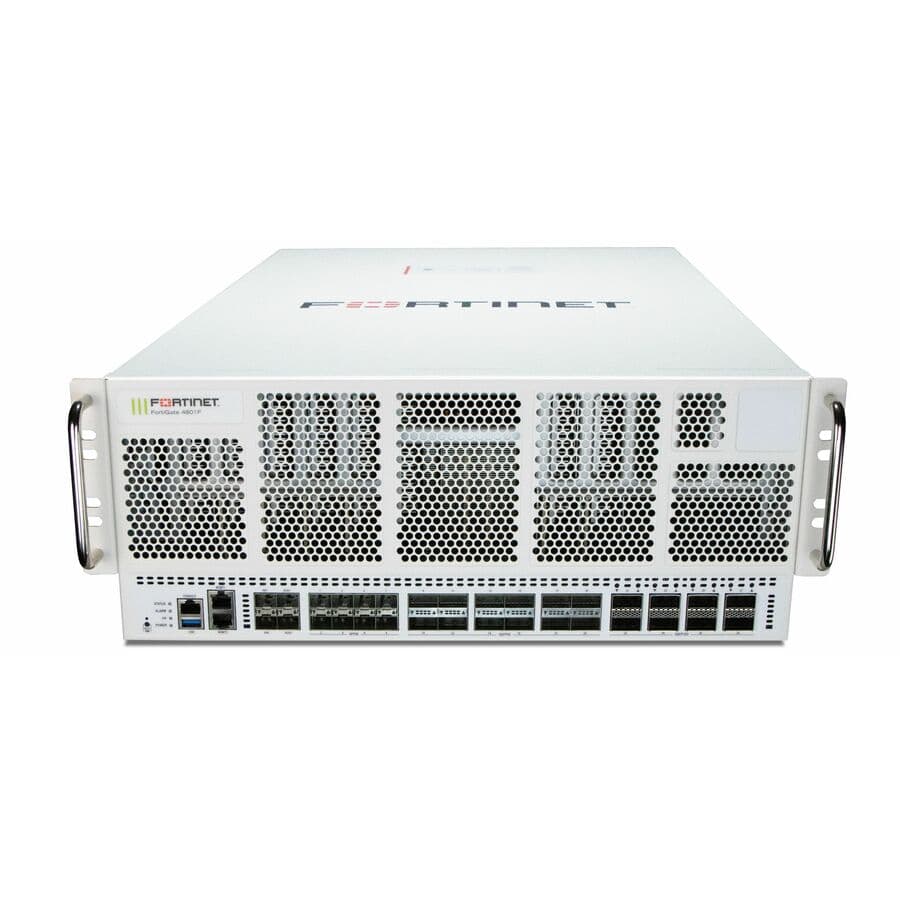 Fortinet FortiGate 4801F DC EP 1YR enterprise firewall appliance with 1 year support and protection