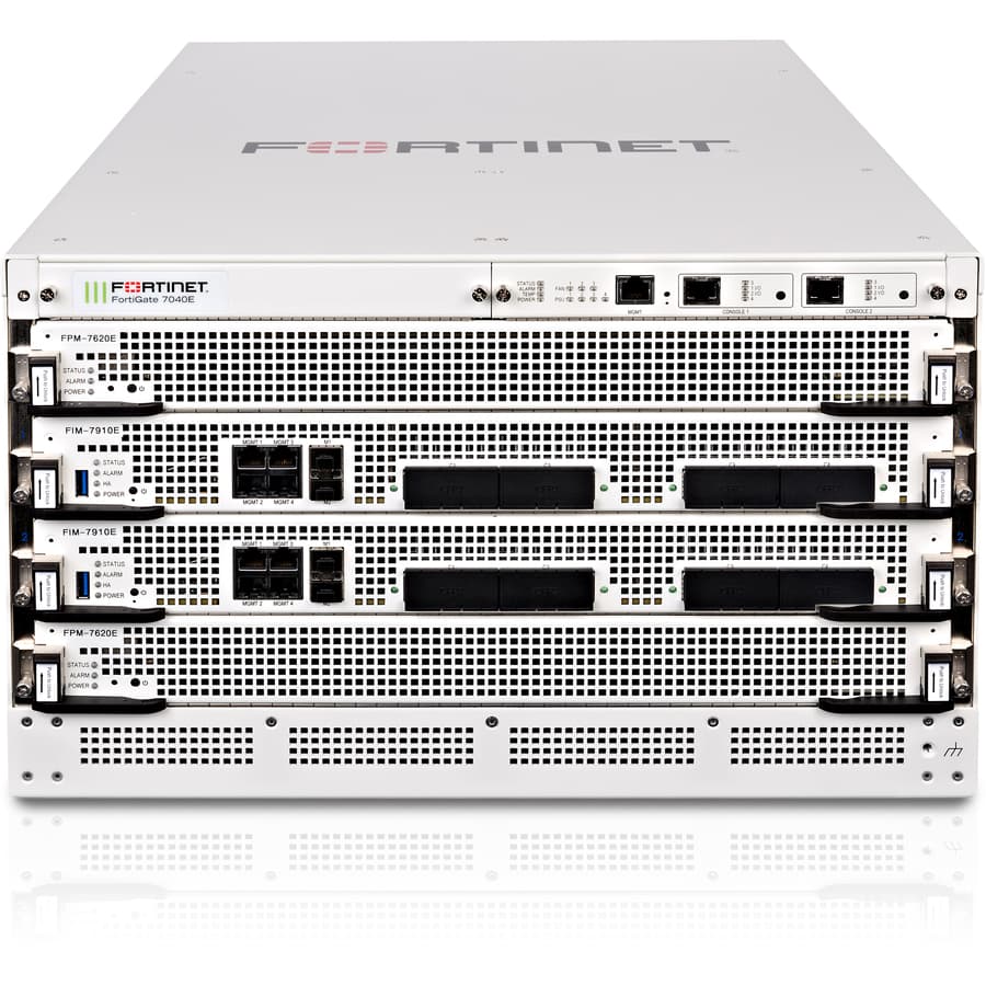 Fortinet FortiGate 7040E 8 DC EP 3YR firewall bundle with hardware and 3-year support