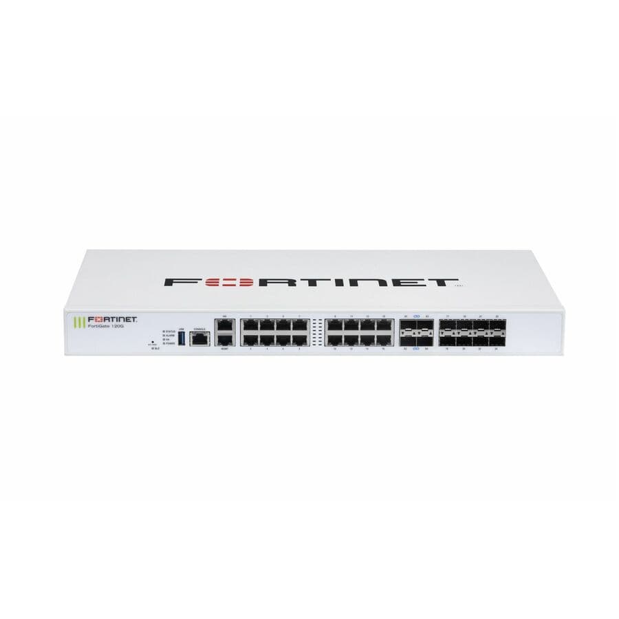 Fortinet FortiGate 120G EP 5YR firewall hardware and 5-year FortiCare Premium bundle