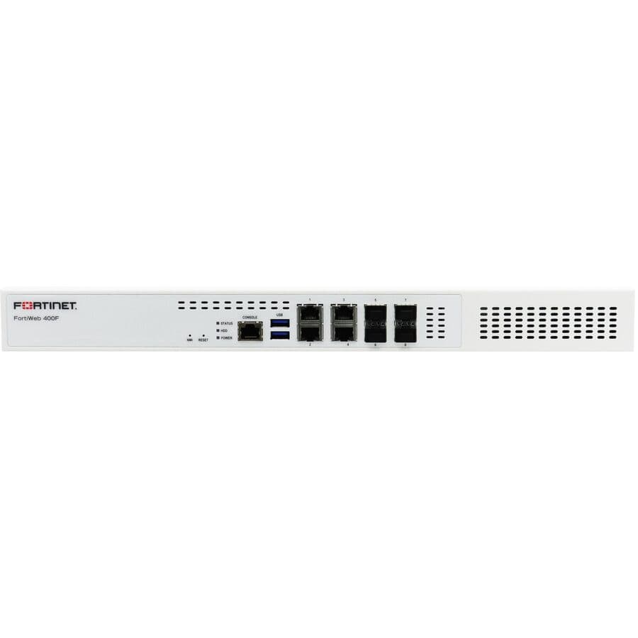 Fortinet FortiWeb 400F hardware plus 5-year enterprise bundle for web application firewall protection