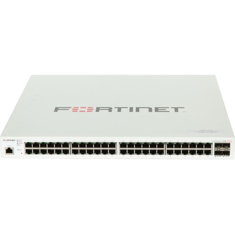 FortiSwitch-248E-FPOE Fortinet 48xGE 4xSFP 740 W PoE | Layer 2/3