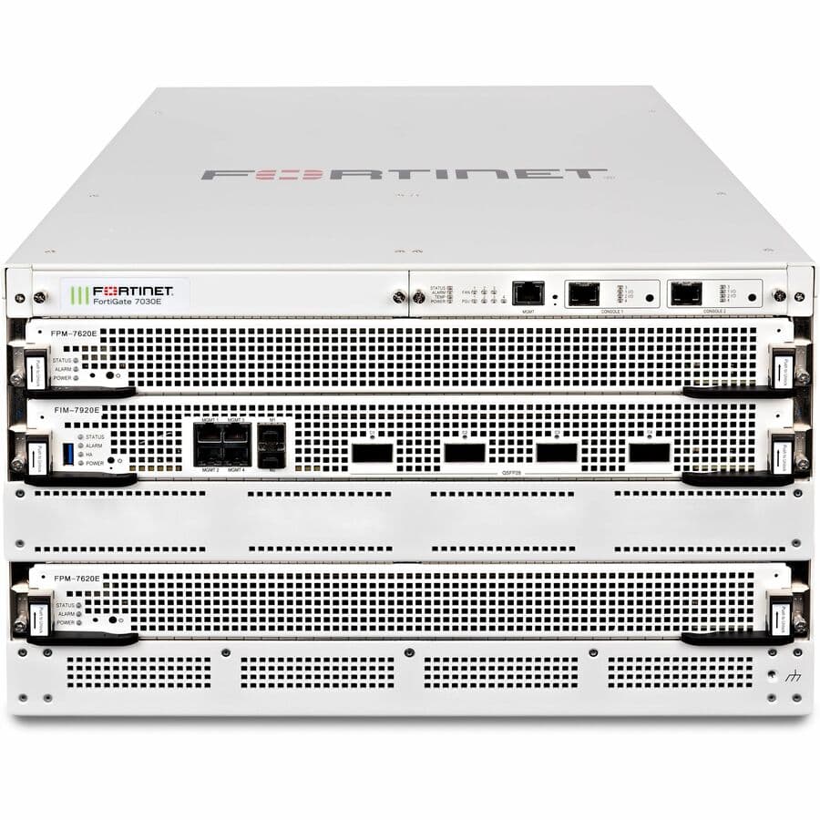 Fortinet FortiGate 7030E QSFP28 6U Chassis | 100GE Enterprise Firewall