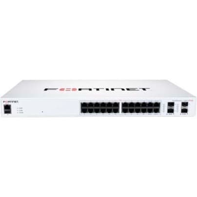 FortiSwitch-124F-POE Fortinet 24-Port PoE+ Switch, 185 W | L2+, 1U, SFP+