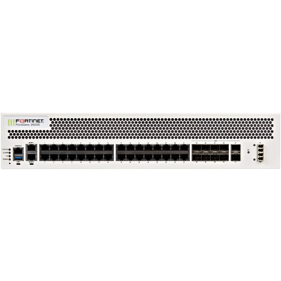 Fortinet FortiGate 2500E EP 3YR enterprise firewall appliance with 3-year support and protection bundle